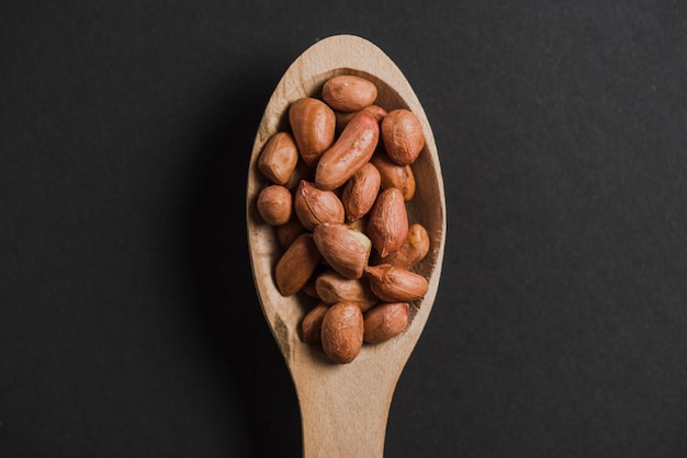 Peanuts in spoon