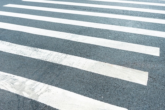 Pedestrian crosswalk closeup 