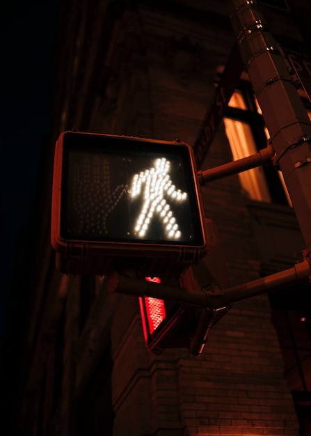 Pedestrian go sign in traffic lights