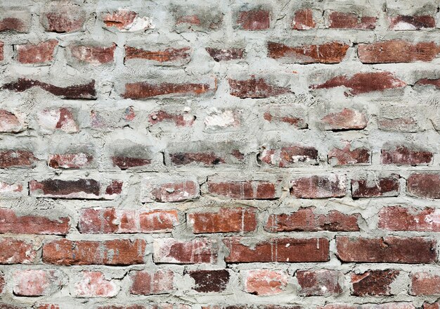 Peeled retro bricks texture background