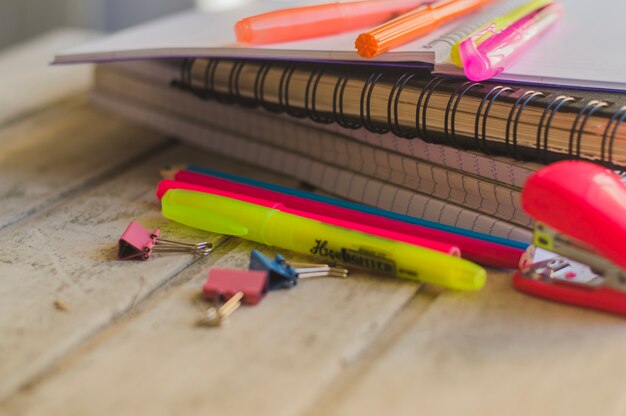 Pencils with notebooks