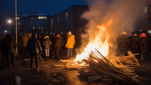 Foto gratuita persone che festeggiano il capodanno