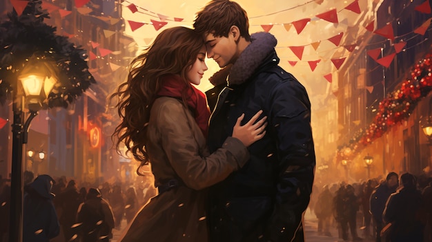 people celebrating  new year's eve