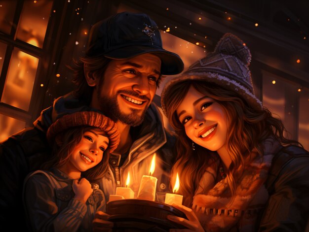people celebrating  new year's eve