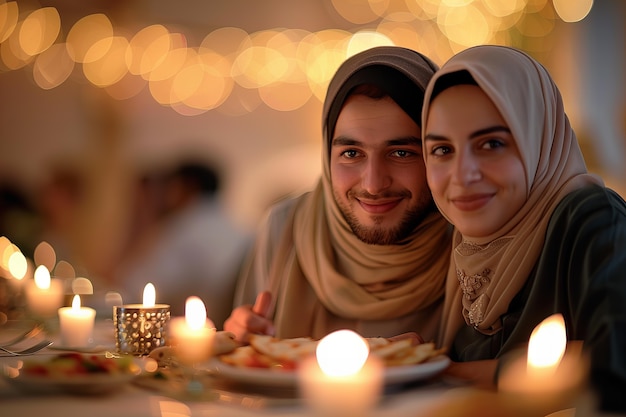 Free photo people celebrating ramadan together