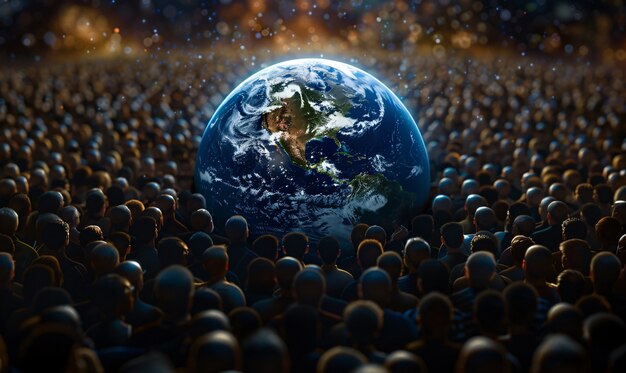 people celebrating world population day