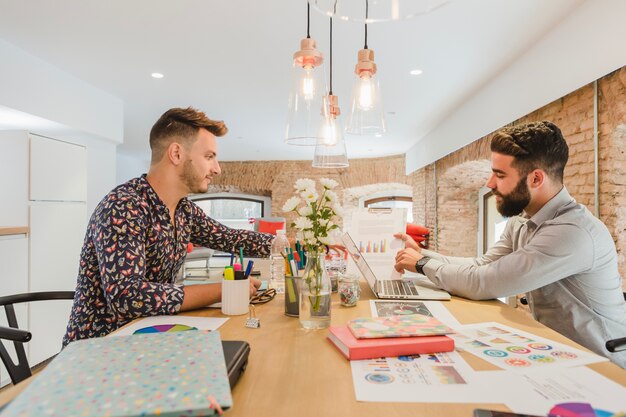 People collaborating in office