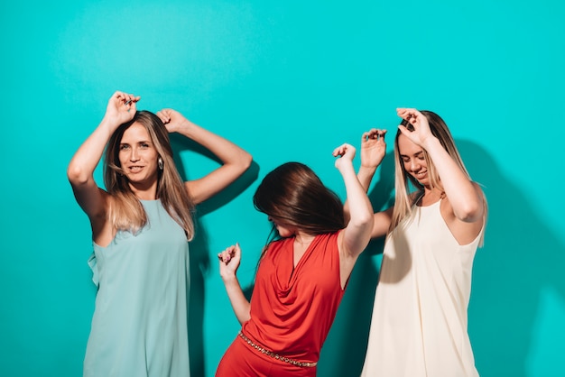 Free photo people dancing at a party