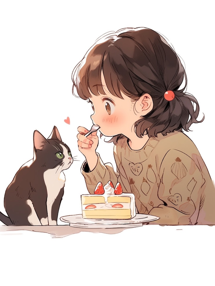 無料Photo 甘くて美味しいケーキを食べている人々
