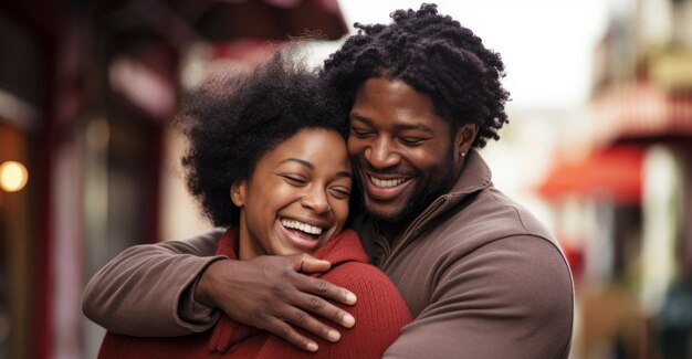 People hugging each other for hugging day celebration