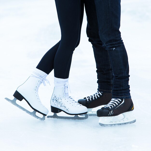 People on the ice rink