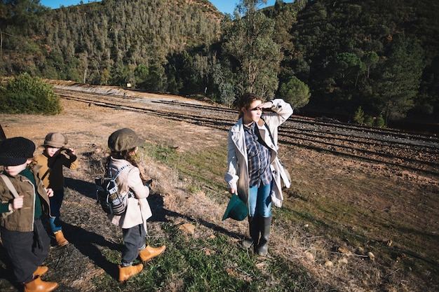 People looking for train