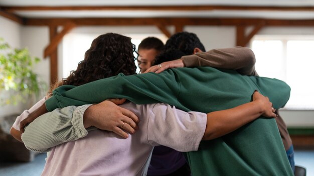 People meeting in support group