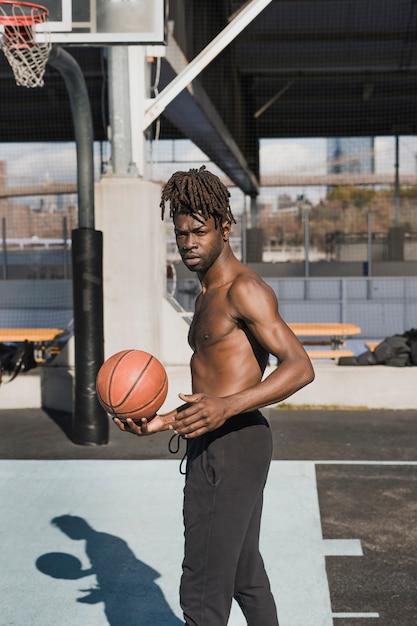 People playing basketball