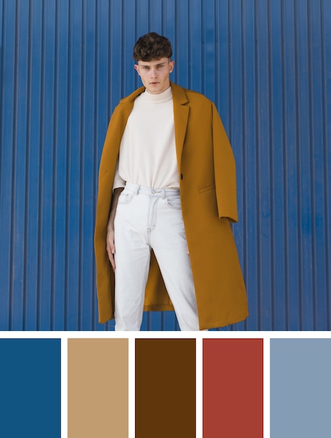 Free Photo | People posing with color swatches