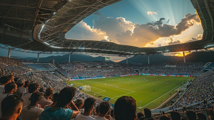 Free Photo people on soccer stadium