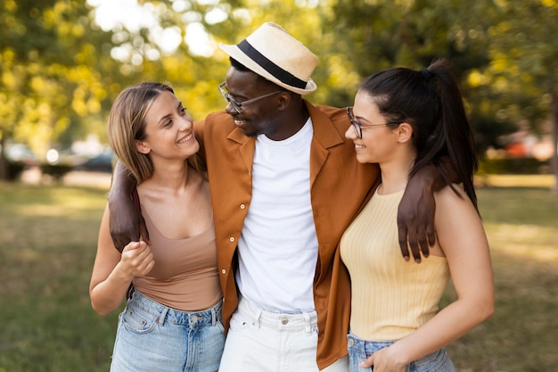 People spending time together outside