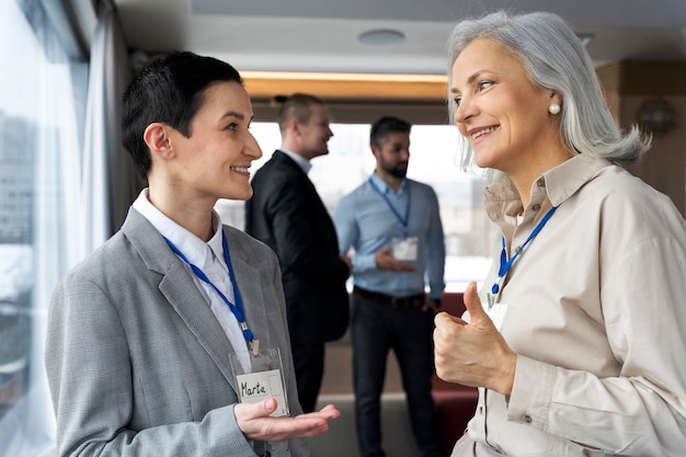 People taking part of business event