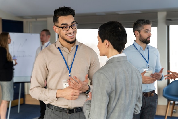 People taking part of business event