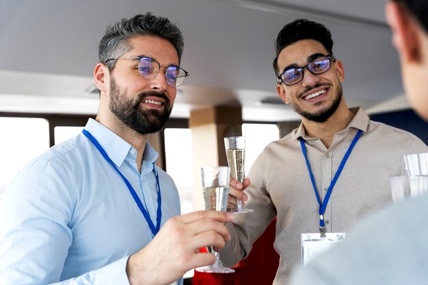 People taking part of business event