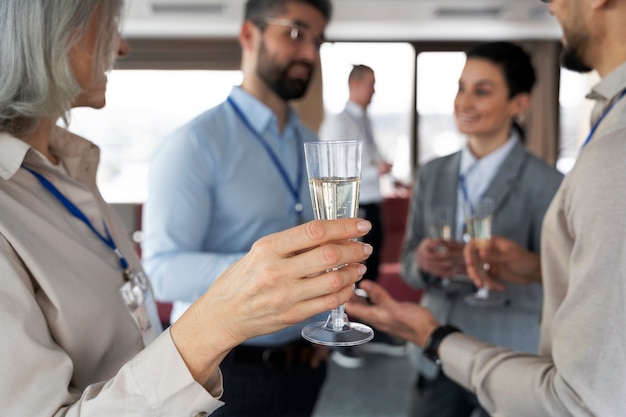 People taking part of business event