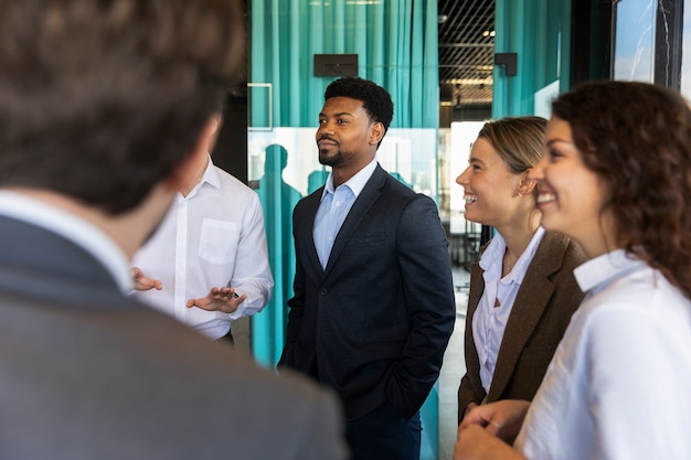 People taking part of business event