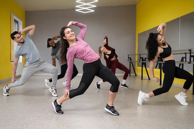 People taking part of dance therapy class