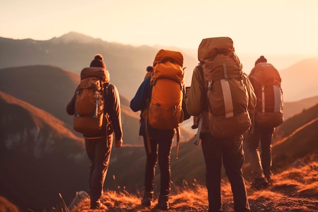 People taking part of sustainable travel movement