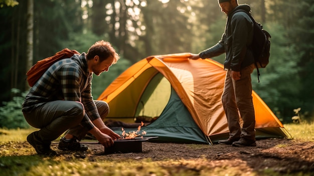 Foto gratuita persone che prendono parte al movimento dei viaggi sostenibili