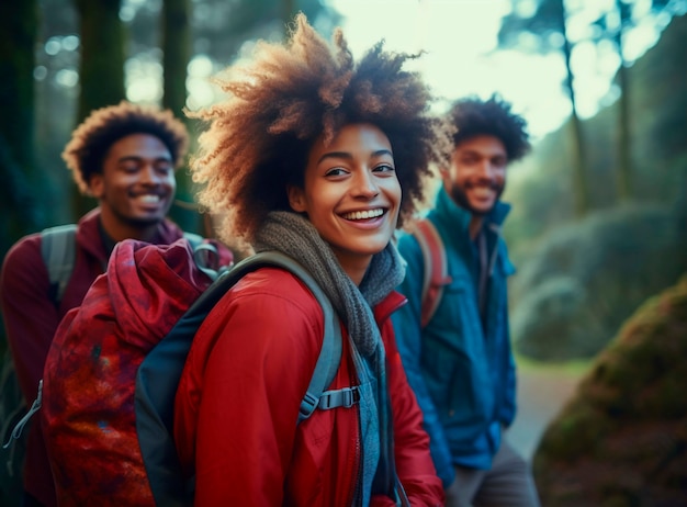 Foto gratuita persone che prendono parte al movimento dei viaggi sostenibili