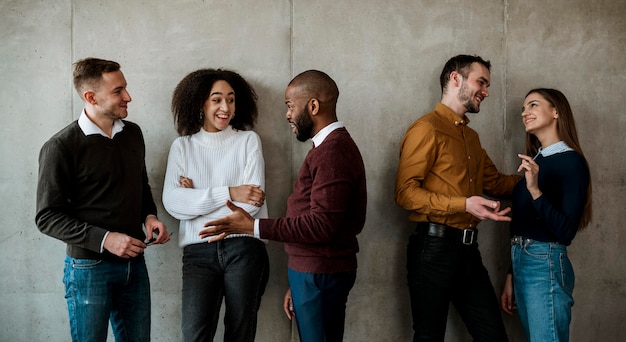 People Talking Before a Meeting – Free Stock Photos