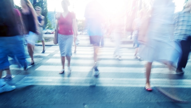 People walking