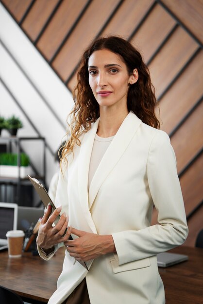 People working in elegant and cozy office space