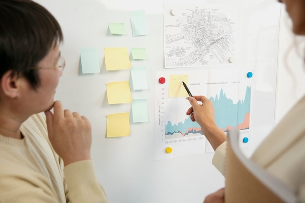 Free Photo people working in elegant and cozy office space