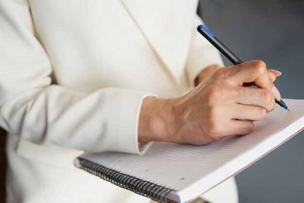 People working in elegant and cozy office space