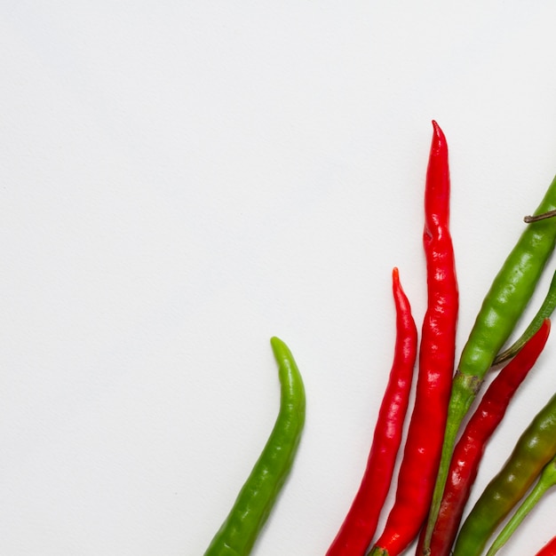 Free photo peppers with copy-space close-up