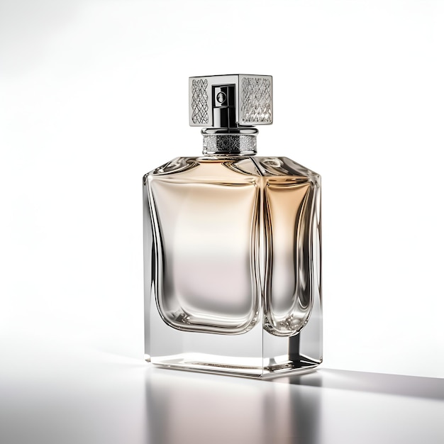 Perfume bottle isolated on white background 3d illustration