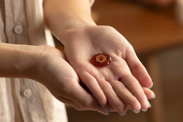 Person conducting reiki therapy