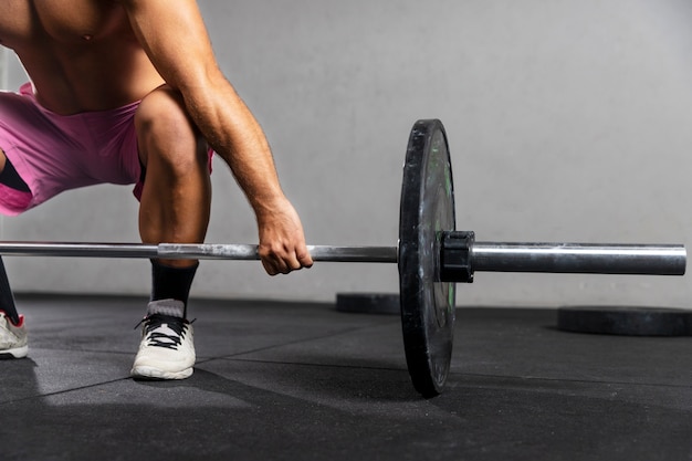 Person doing crossfit training