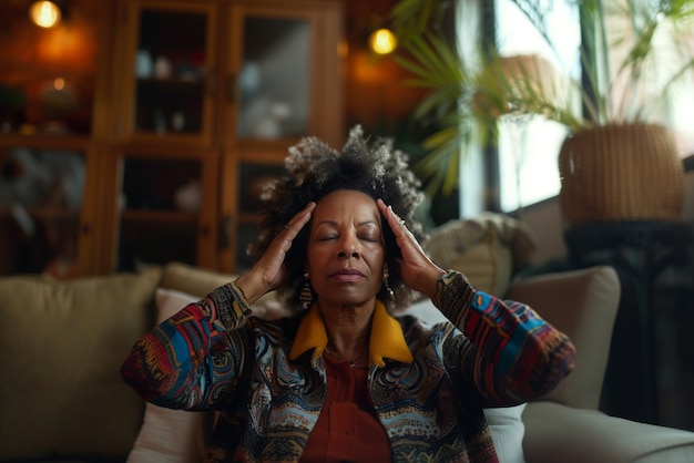 Person enjoying a scalp massage