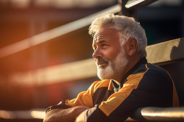 Person enjoying a soccer match