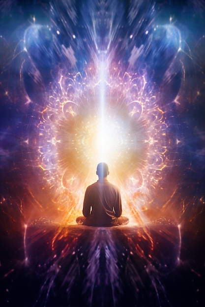 Person experiencing spiritual awakening
