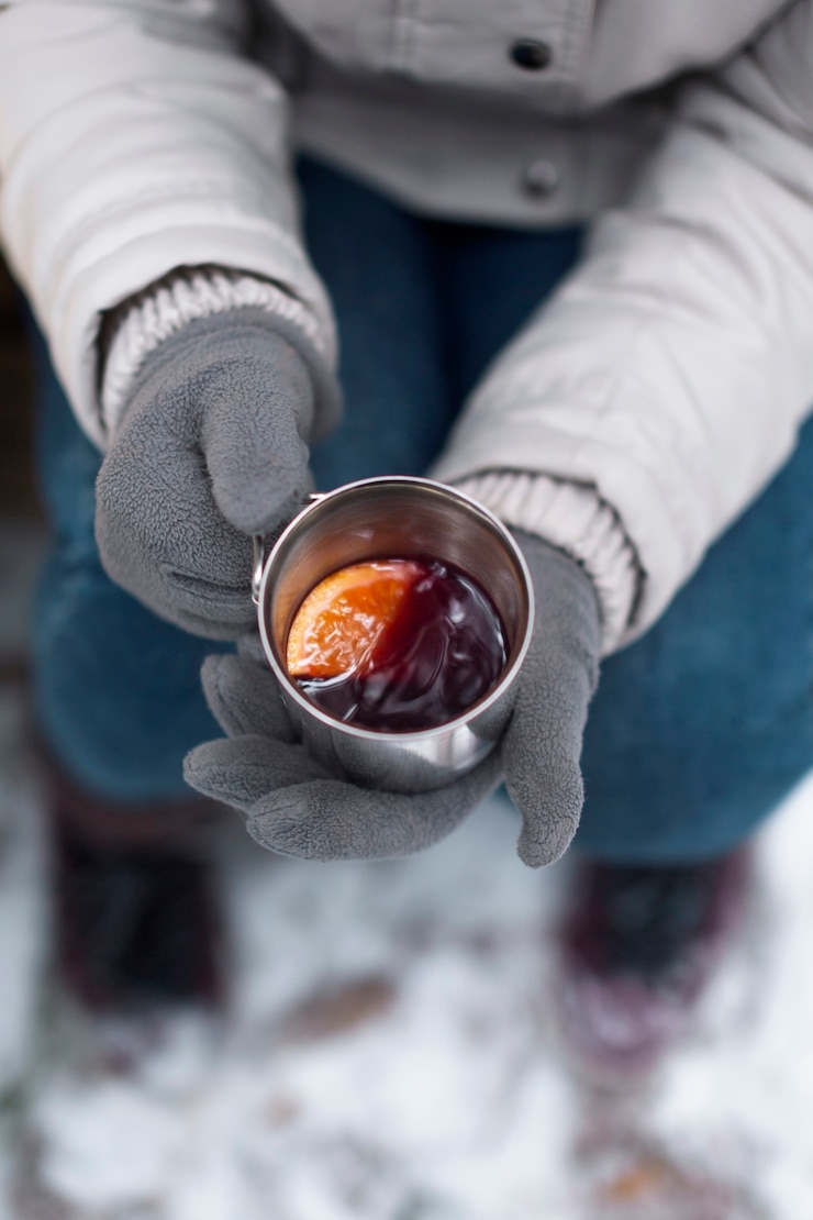 Free Photo person having fun in the winter season