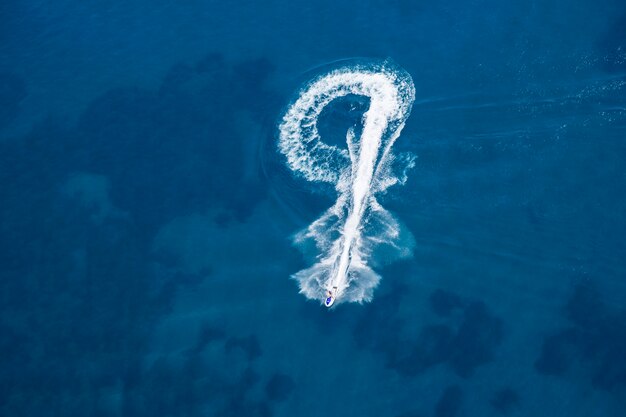 Person having fun with a jetski