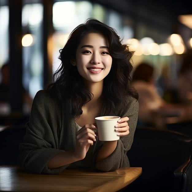 Free photo person holding cup of coffee