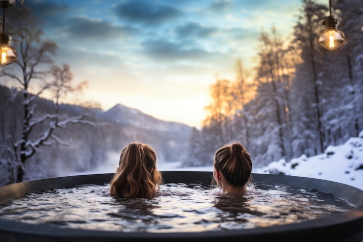 Free Photo person practicing cold exposure for metabolism