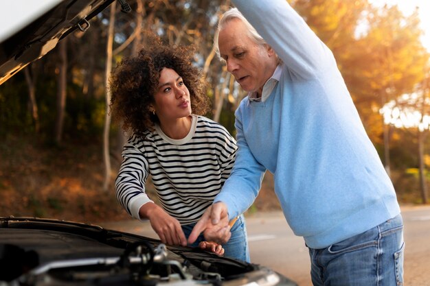 Person preparing to get driver license