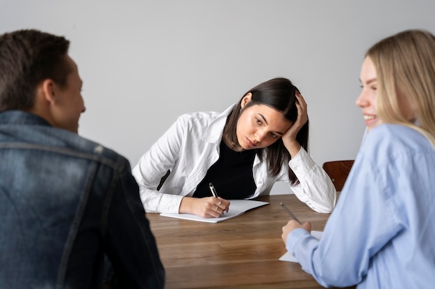 Free photo person suffering from bullying