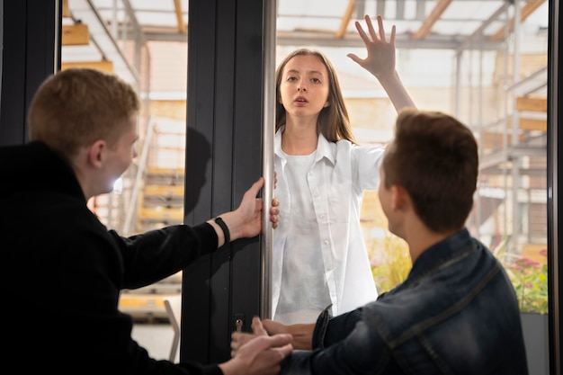 Person suffering from bullying