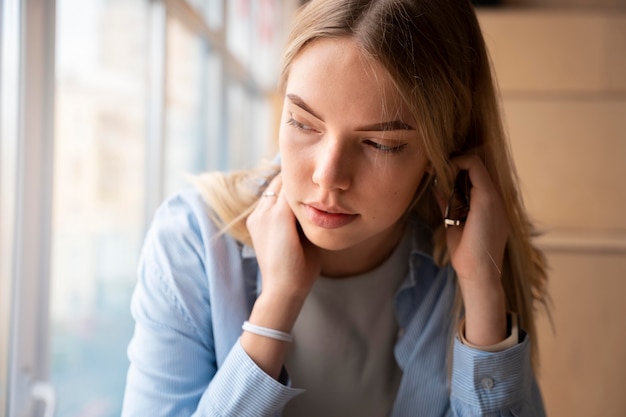 Free photo person suffering from bullying